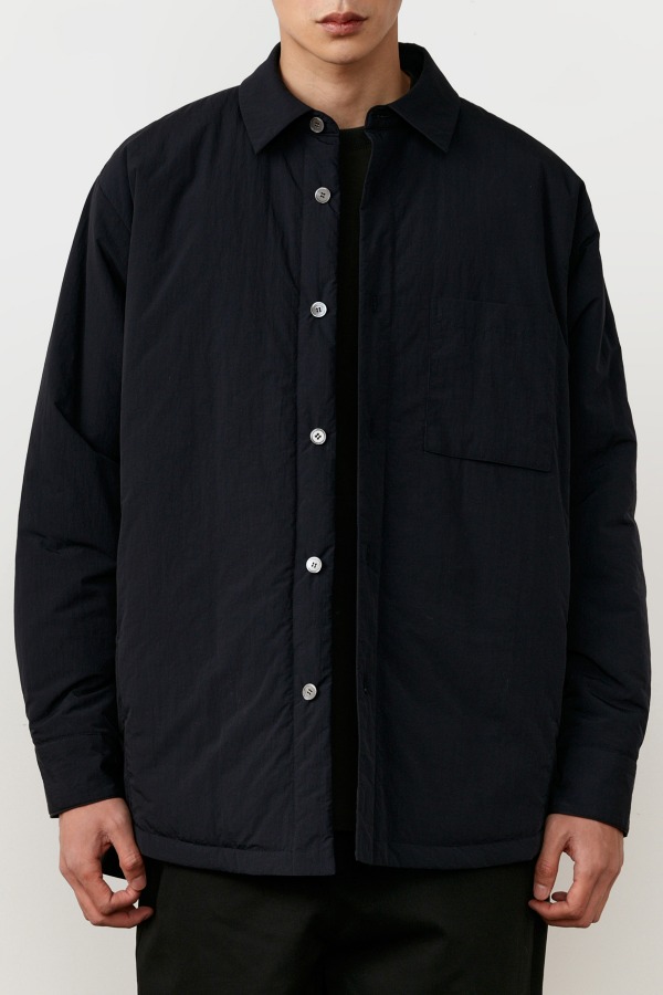 [Restock] Comfortable Padded Outer Shirt_BLACK